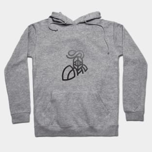 simple monoline knight Hoodie